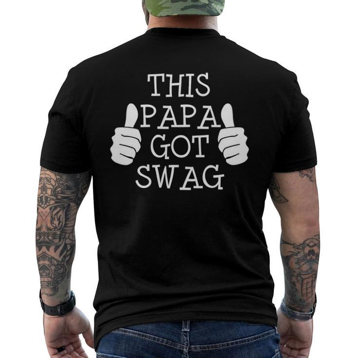 Fathers Day This Papa Got Swag Men's Back Print T-shirt