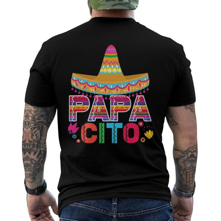 Mens Fathers Day For Men Papacito Dad Men's Back Print T-shirt