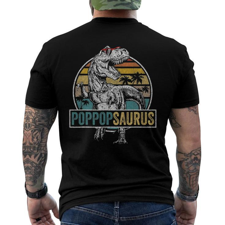 Fathers Day Poppopsaurusrex Dinosaur Poppopsaurus Men's Back Print T-shirt