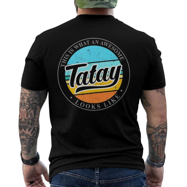 Fathers Day For Tatay Filipino Pinoy Dad Men's Back Print T-shirt