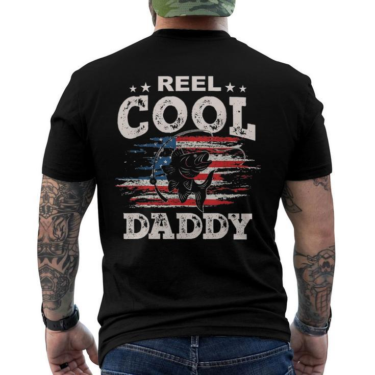 Mens For Fathers Day Tee - Fishing Reel Cool Daddy Men's Back Print T-shirt