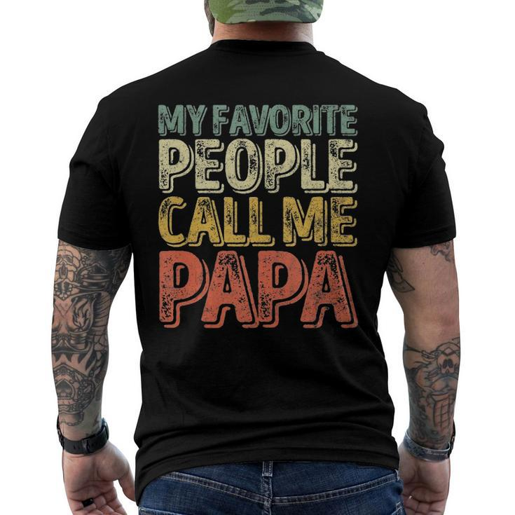 Mens My Favorite People Call Me Papa Christmas Men's Back Print T-shirt