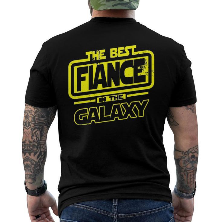 Fiance The Best In The Galaxy Men's Back Print T-shirt