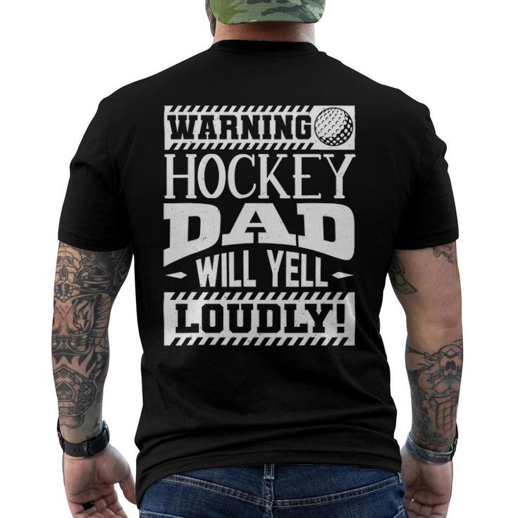 Field Hockey Dad Men Field Hockey Lover Men's Back Print T-shirt