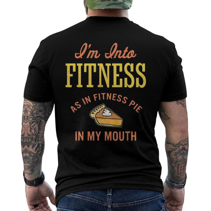 Im Into Fitness Pumpkin Pie Men's Back Print T-shirt