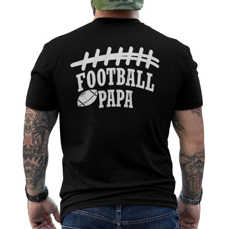 Football Papafathers Day Idea Men's Back Print T-shirt