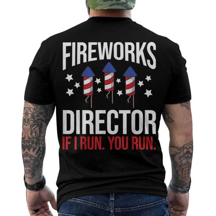 Fourth Of July 4Th July Fireworks Boom Fireworks Director Men's T-shirt Back Print