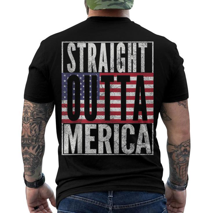 Fourth Of July July 4Th Merica Usa Flag Dad Joke Men's T-shirt Back Print