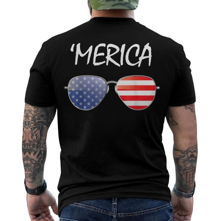 Fourth Of July 4Th July Us America Flag Kids Boys Merica Men's T-shirt Back Print