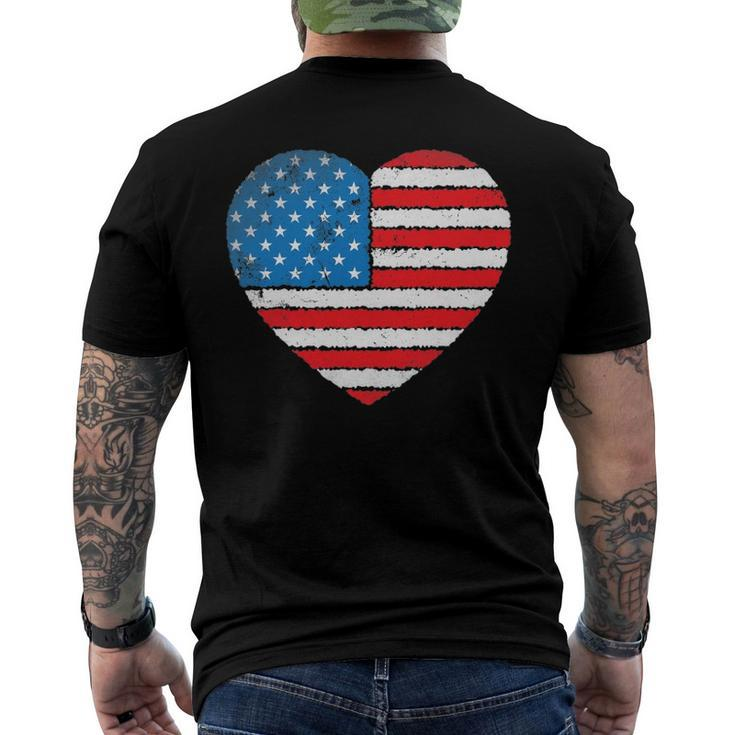 Fourth Of July 4Th July Us America Flag Kids Men Patriotic Men's Back Print T-shirt