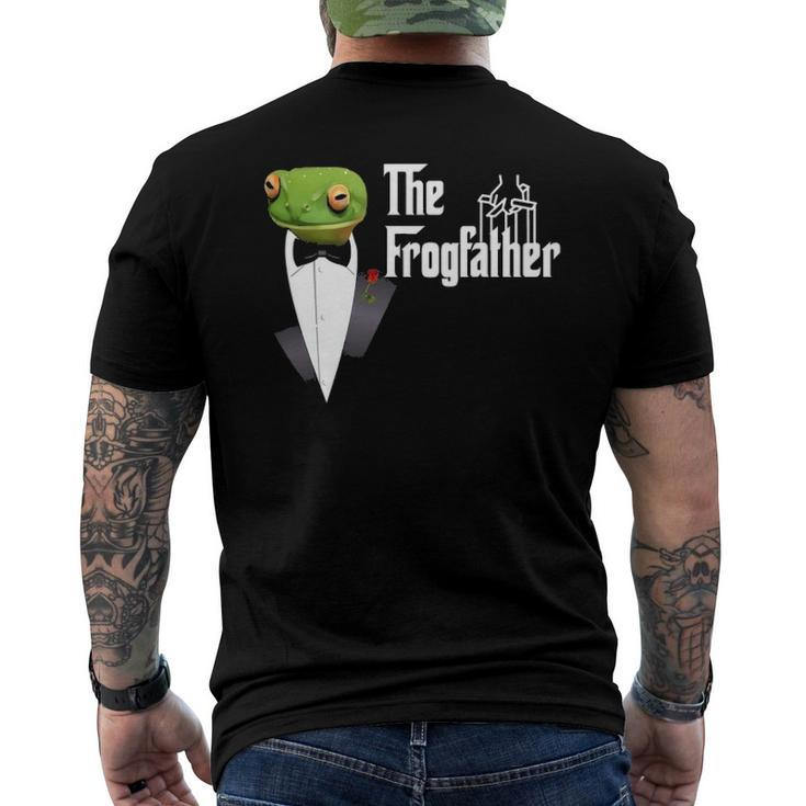 Frog Father Or Frogfather For Frogs Fan Frog Lovers Men's Crewneck Short Sleeve Back Print T-shirt