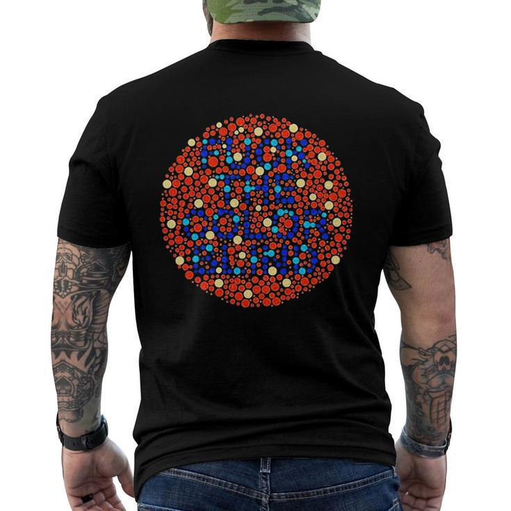 Fuck The Color Blind Color Blind Test Men's Back Print T-shirt