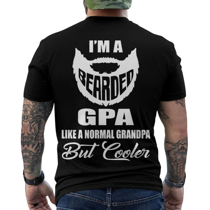 G Pa Grandpa Bearded G Pa Cooler Men's T-Shirt Back Print
