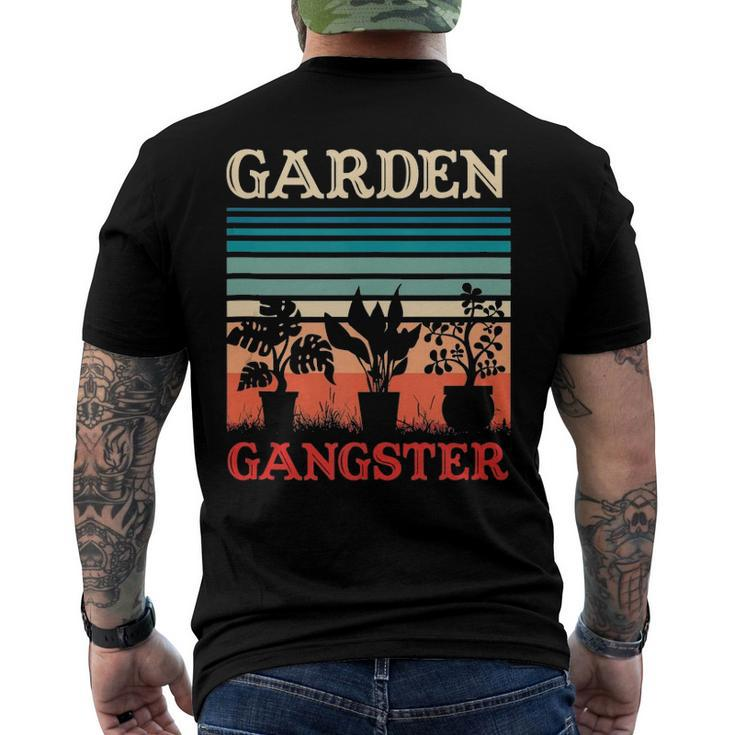 Garden Gangster Gardening Retro Vintage Men's Back Print T-shirt
