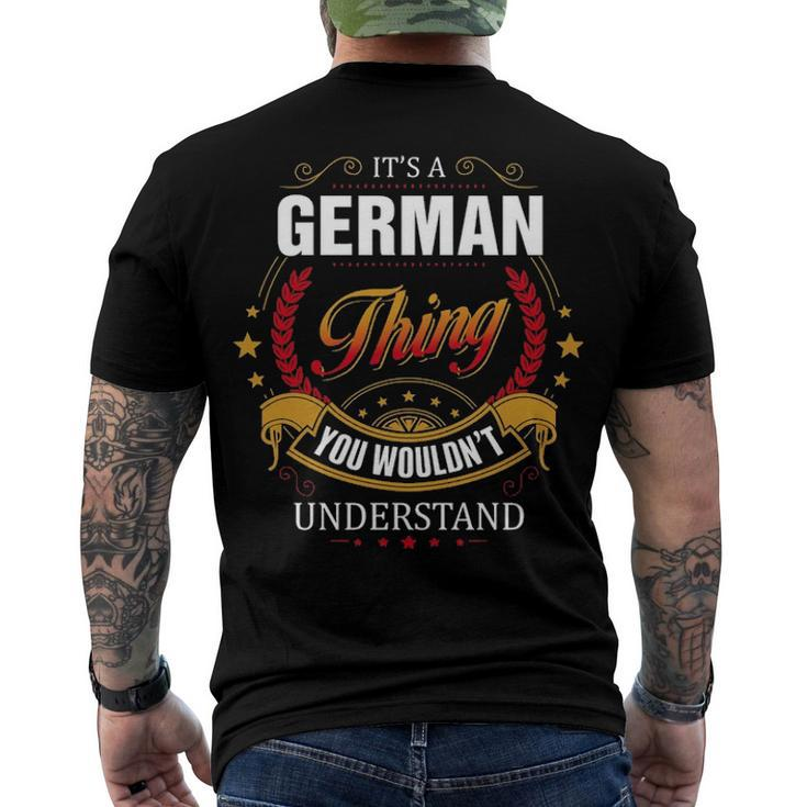 German Shirt Family Crest German T Shirt German Clothing German Tshirt German Tshirt For The German Men's T-Shirt Back Print