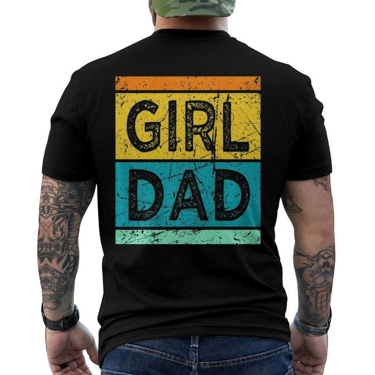 Girl Dad With Daughters For Men Men's Back Print T-shirt
