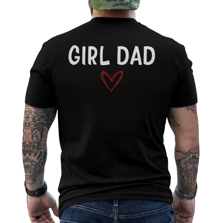 Girl Dad Fathers Day From Daughter Baby Girl Men's Back Print T-shirt