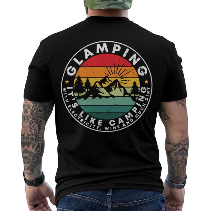 Glamping Definition Glamper Camping Men's Crewneck Short Sleeve Back Print T-shirt