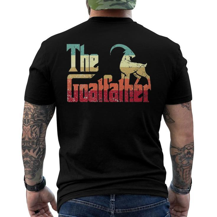 The Goatfather Idea For A Goat Lover And Animal Lover Men's Back Print T-shirt