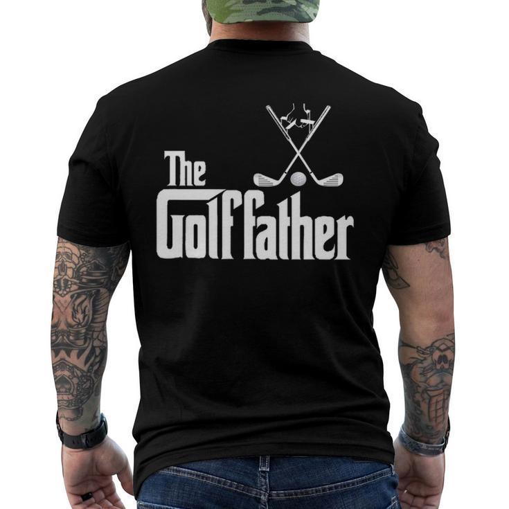 The Golffather Golf Father Golfing Fathers Day Men's Back Print T-shirt