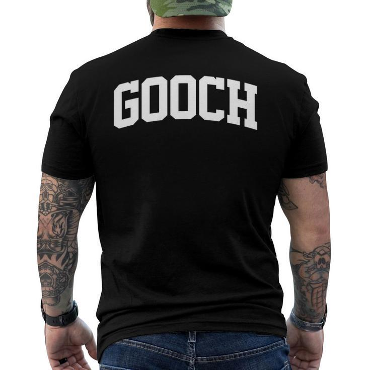 Gooch Name First Last Family Team College Men's Back Print T-shirt