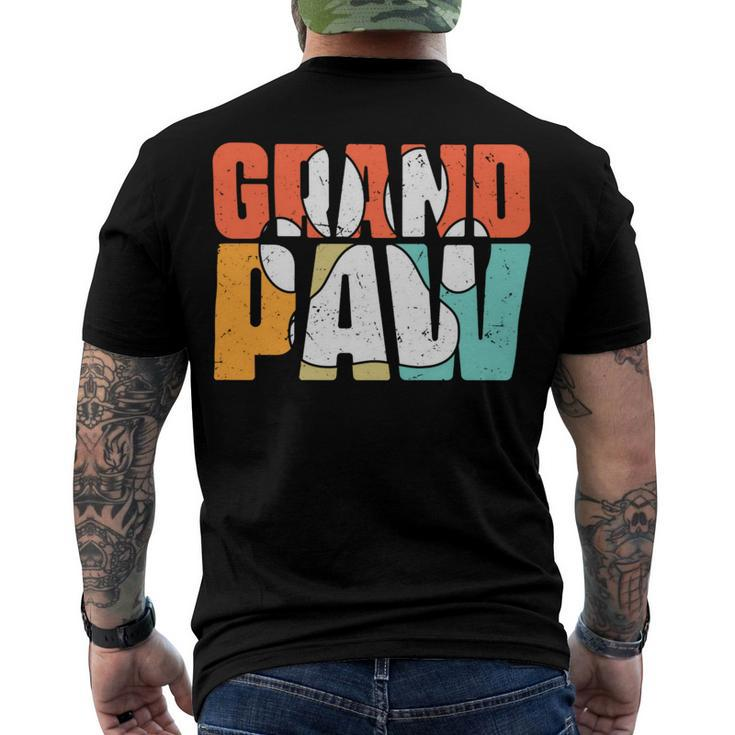 Grand Paw Dog Father Dog Dad Gift Men's Crewneck Short Sleeve Back Print T-shirt