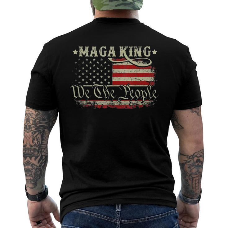 The Great Maga King Donald Trump Maga King Men's Back Print T-shirt
