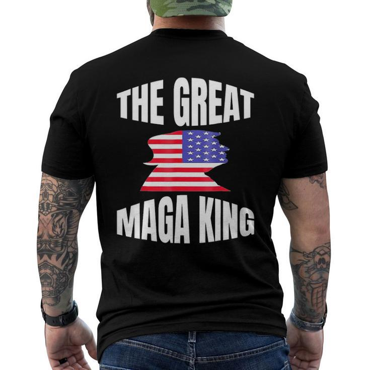 The Great Maga King Patriotic Donald Trump Men's Back Print T-shirt