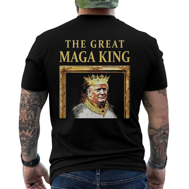 The Great Maga King Trump Portrait Ultra Maga King Men's Back Print T-shirt