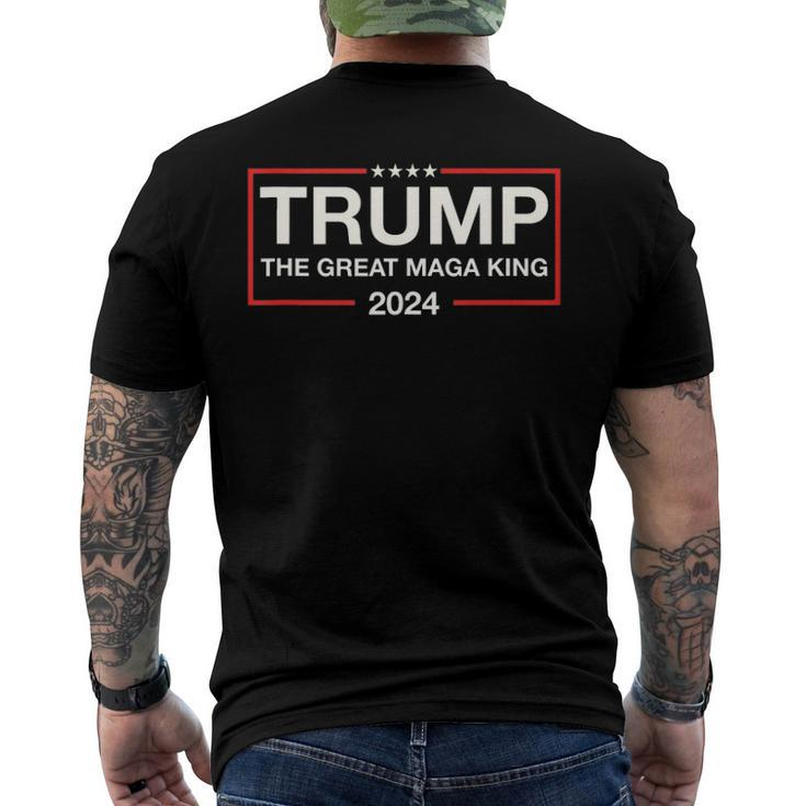 The Great Maga King Trump Maga King Men's Back Print T-shirt