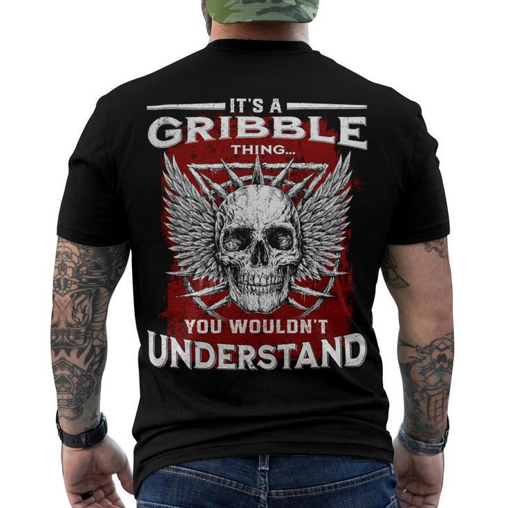 Gribble Name Shirt Gribble Family Name V3 Men's Crewneck Short Sleeve Back Print T-shirt