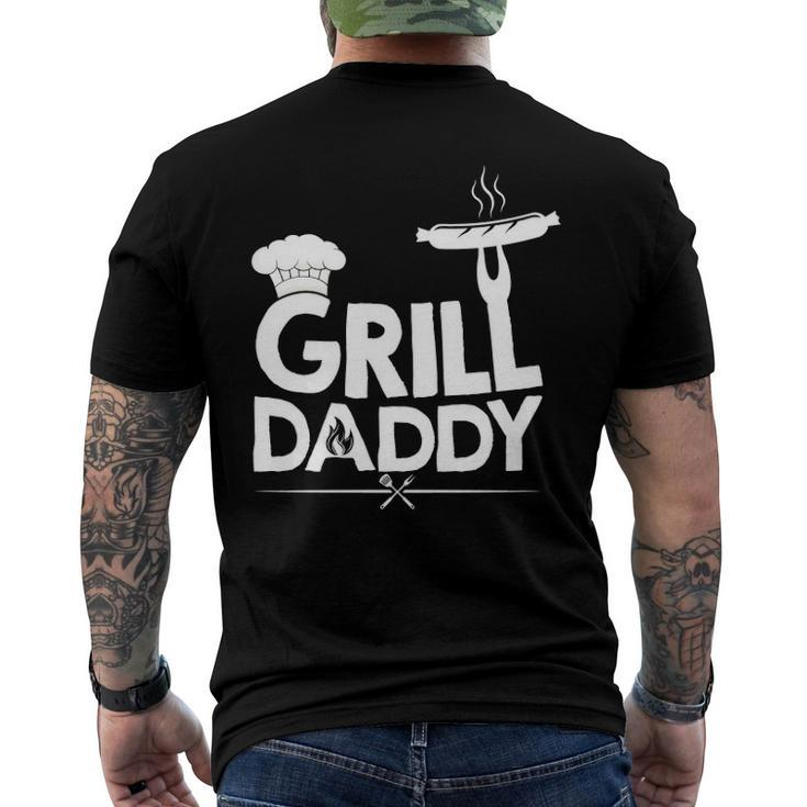Grill Daddy Grill Father Grill Dad Fathers Day Men's Back Print T-shirt