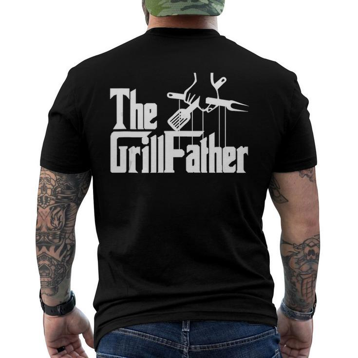 The Grillfather Barbecue Grilling Bbq The Grillfather Men's Back Print T-shirt