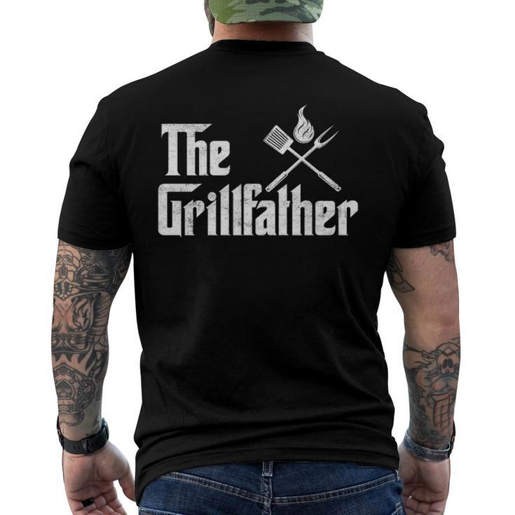 The Grillfather Dad Bbq Men's Back Print T-shirt