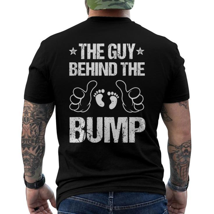 Mens The Guy Behind The Bump Pregnancy Announcement For Dad Men's Back Print T-shirt