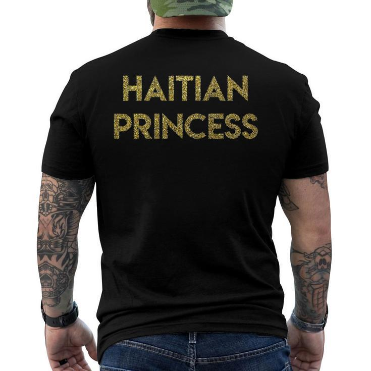 Haitian Pride Gold - Haitian Princess Men's Back Print T-shirt