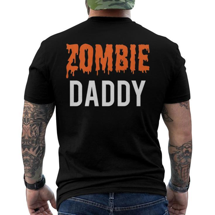 Halloween Family Zombie Daddy Costume For Men Men's Back Print T-shirt