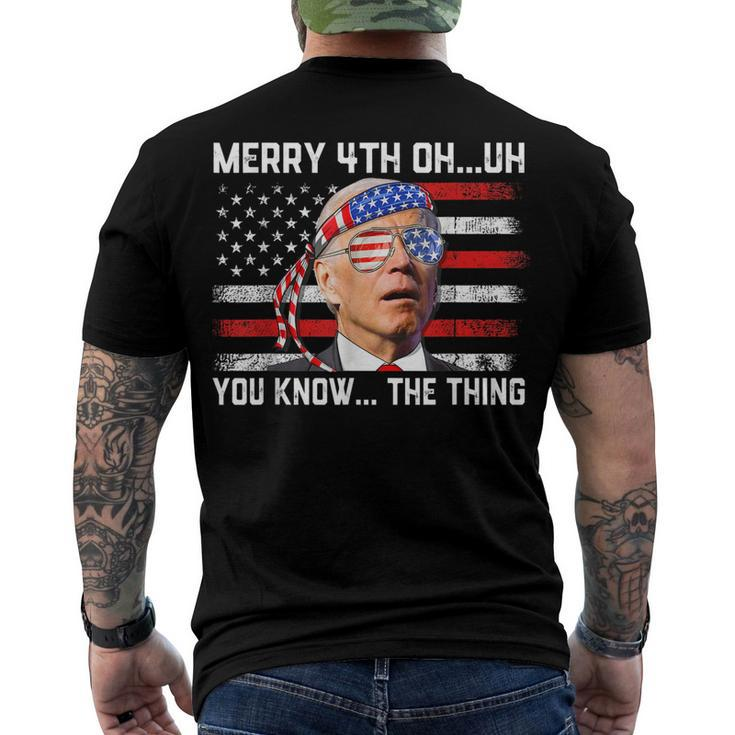 Happy 4Th Of You Know The Thing 4Th Of July Amaica Men's T-shirt Back Print