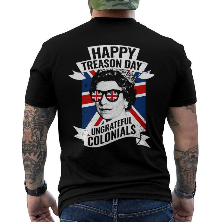 Happy Treasons Day British Queen Essential Men's Back Print T-shirt