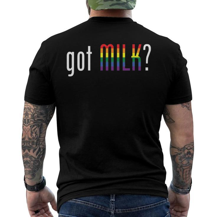 Harvey Milk Tribute Tee - Gay Prioneer Men's Back Print T-shirt