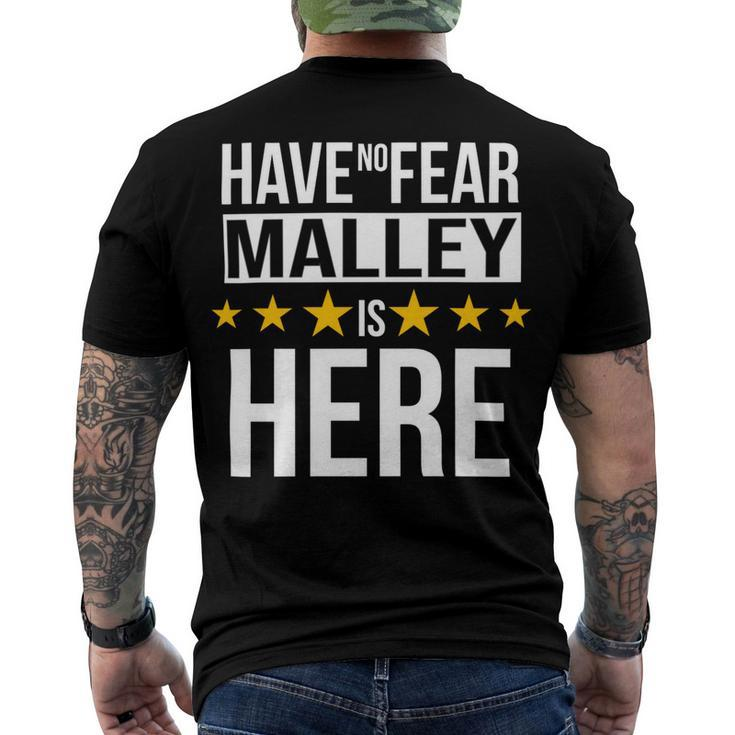 Have No Fear Malley Is Here Name Men's Crewneck Short Sleeve Back Print T-shirt