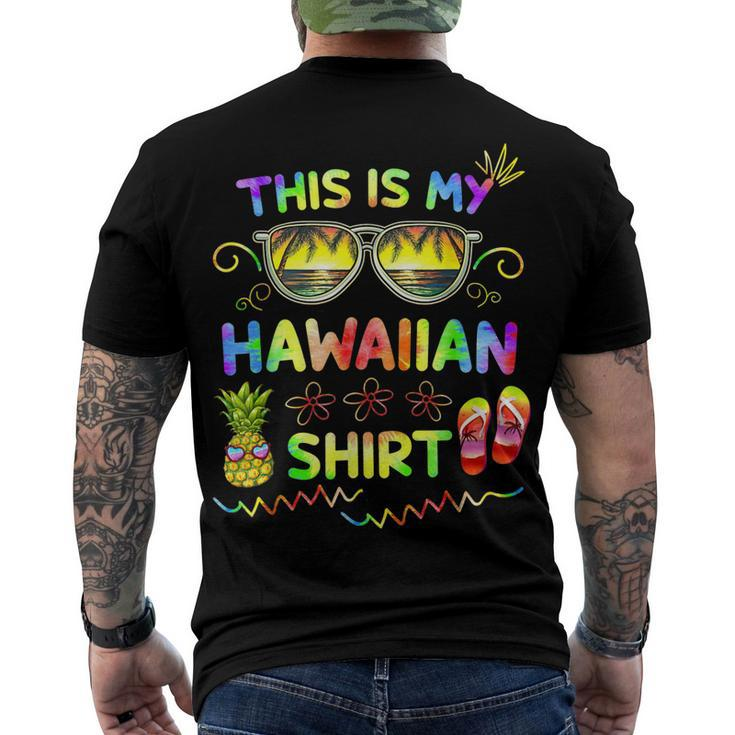 This Is My Hawaiian Luau Aloha Hawaii Beach Pineapple Men's T-shirt Back Print