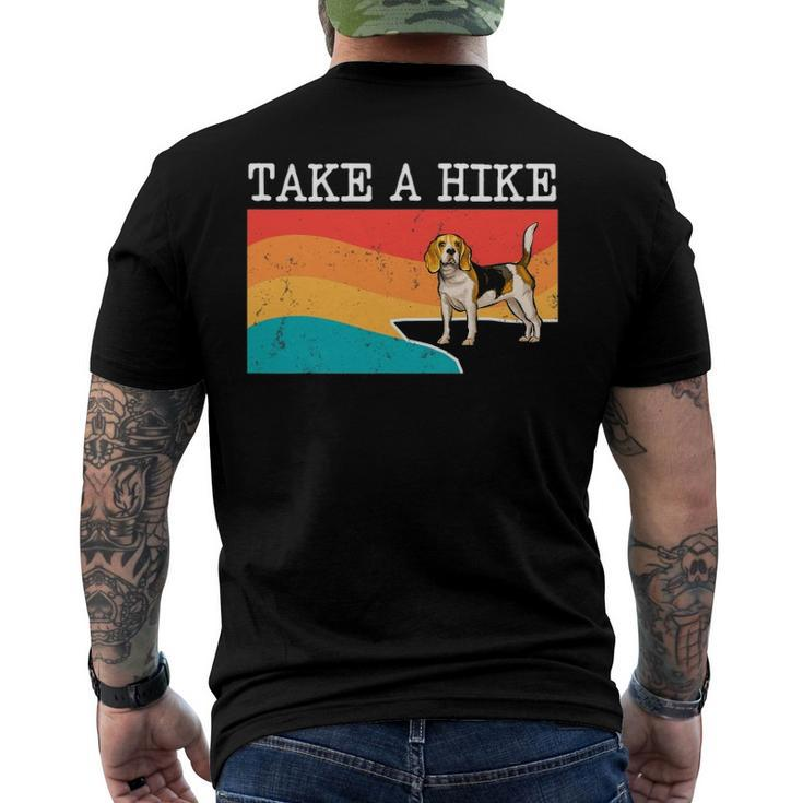 Take A Hike Beagle Graphic Hiking Men's Back Print T-shirt