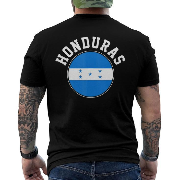 Honduras Honduran Flag Republic Of Honduras Men's Back Print T-shirt