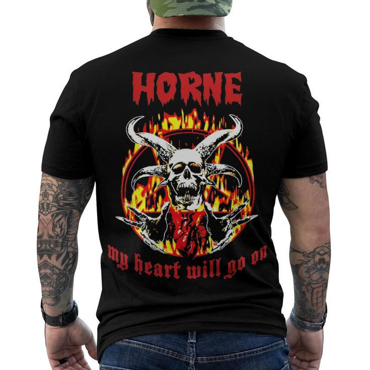Horne Name Horne Name Halloween Men's T-Shirt Back Print