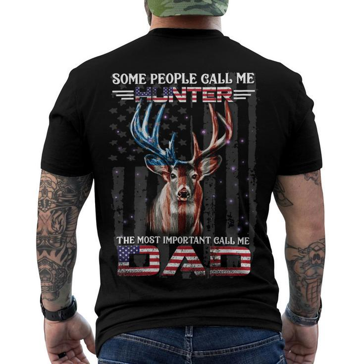 Hunting Most Important Call Me Dad Men's Crewneck Short Sleeve Back Print T-shirt