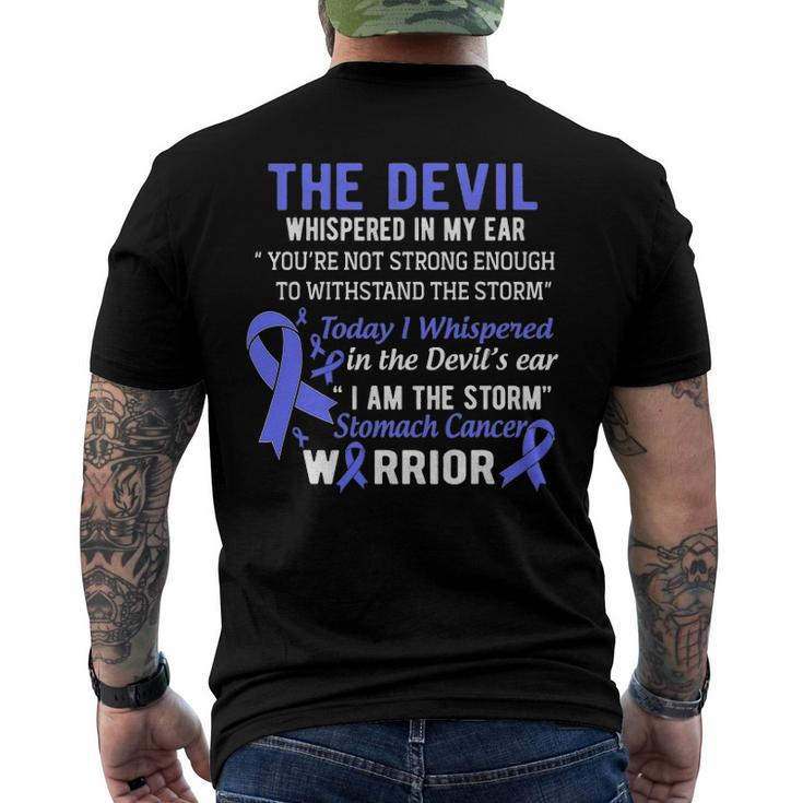 I Am The Storm Stomach Cancer Warrior Men's Crewneck Short Sleeve Back Print T-shirt