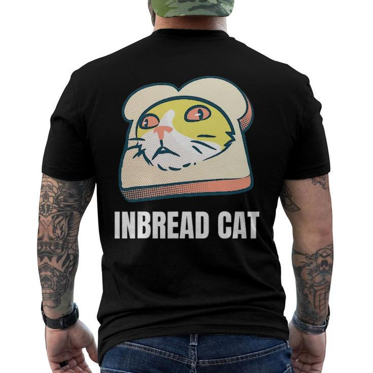 Inbread Toasted Cat Meme Toast Bread Kitten Men's Back Print T-shirt