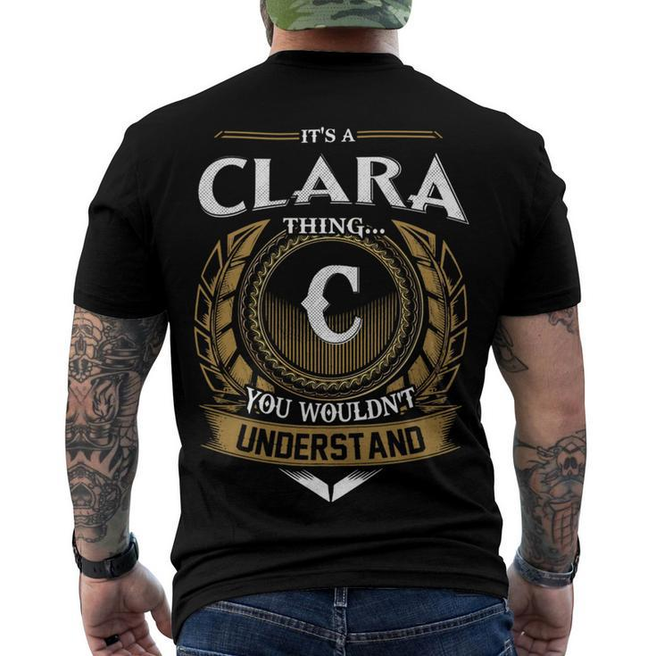 Its A Clara Thing You Wouldnt Understand Name Men's T-shirt Back Print