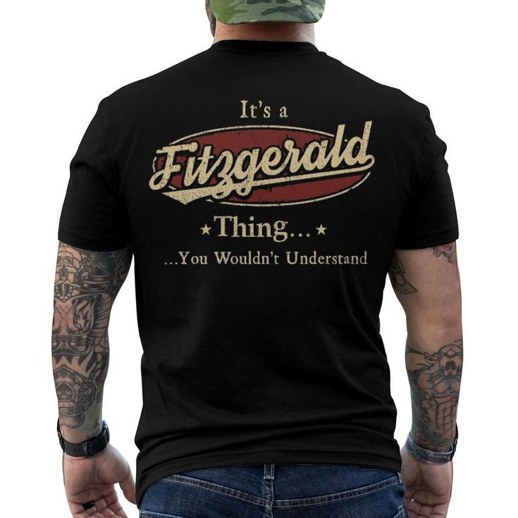 Its A Fitzgerald Thing You Wouldnt Understand Fitzgerald Men's T-Shirt Back Print